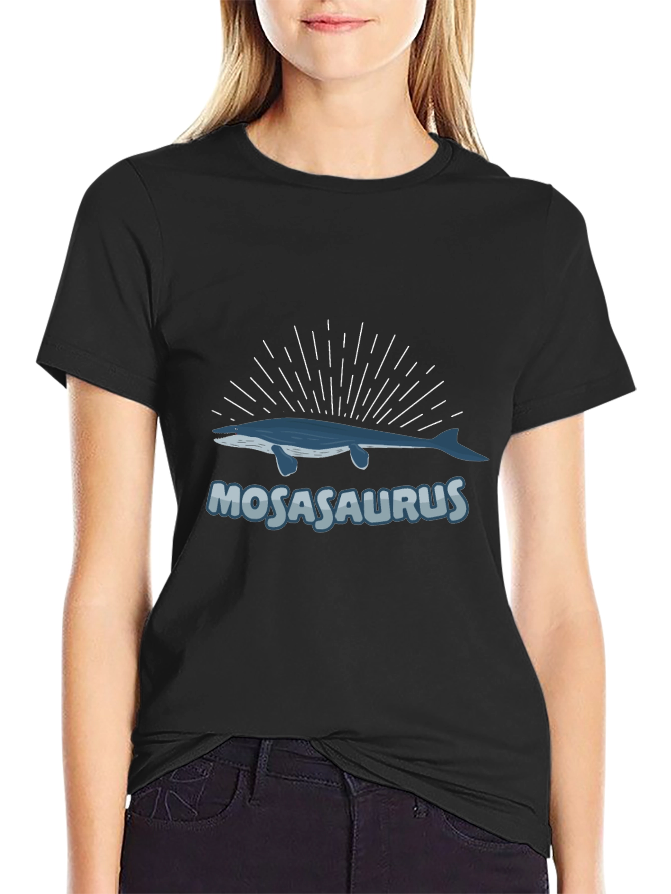 Mosasaurus Graphic Tee - Black
