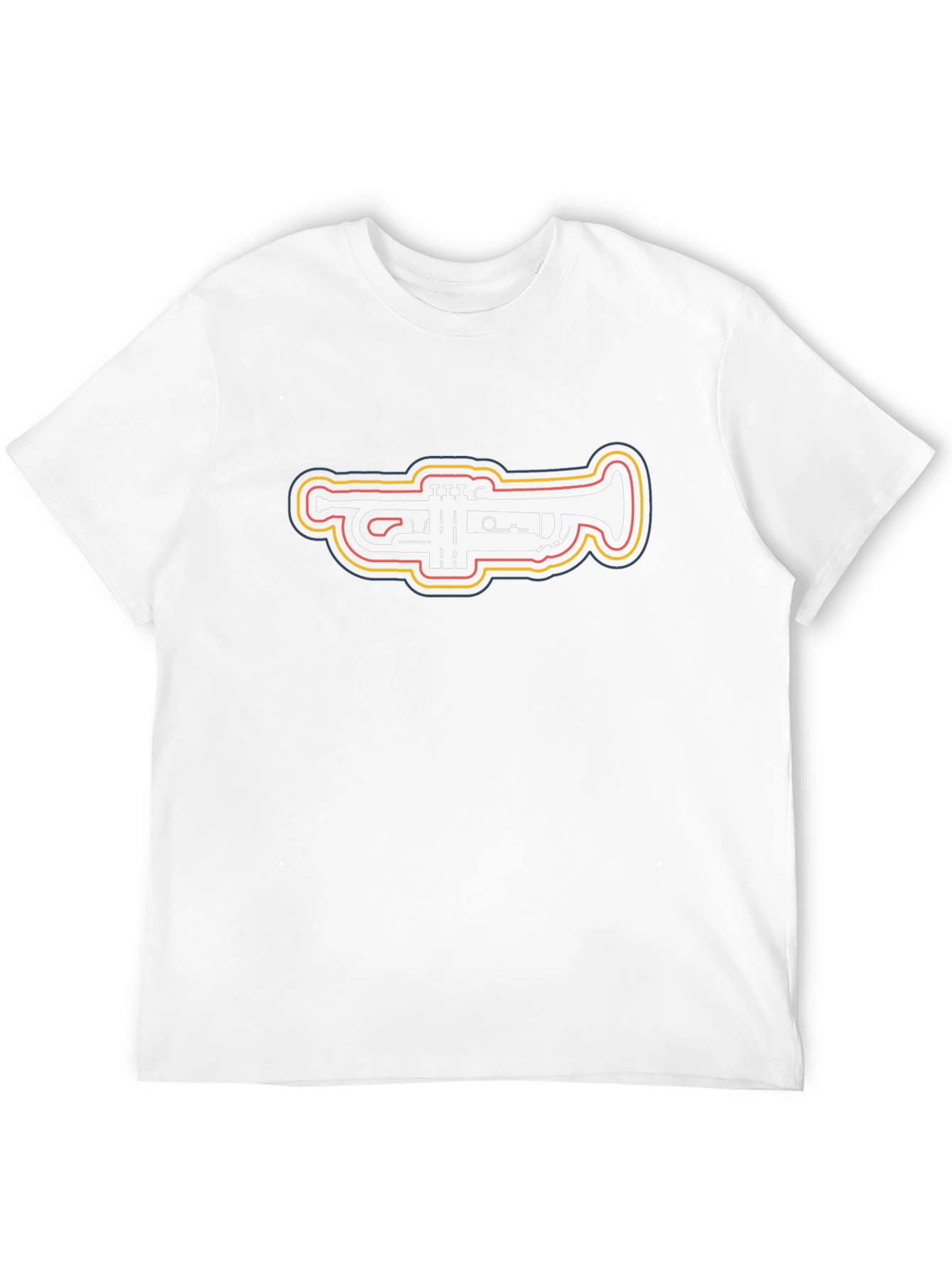 Trumpet Graphic Tee - Stylish Musical Instrument Shirt