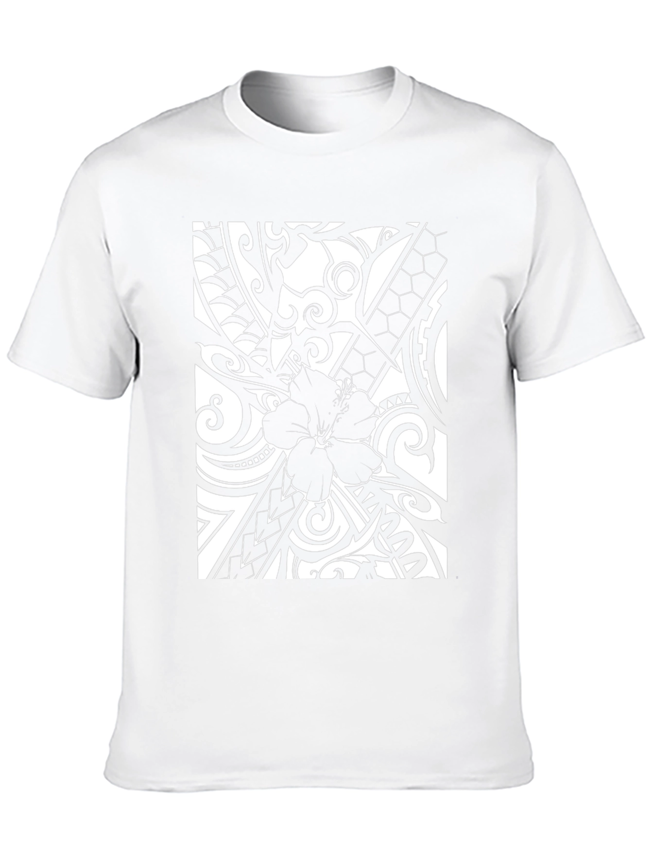 Hibiscus Tribal Print Graphic Tee