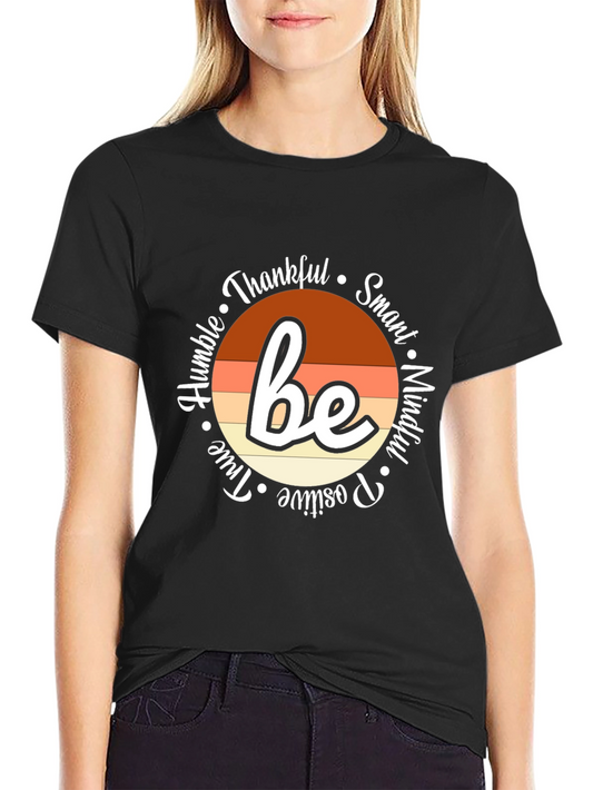 Be Thankful Inspirational Graphic Tee