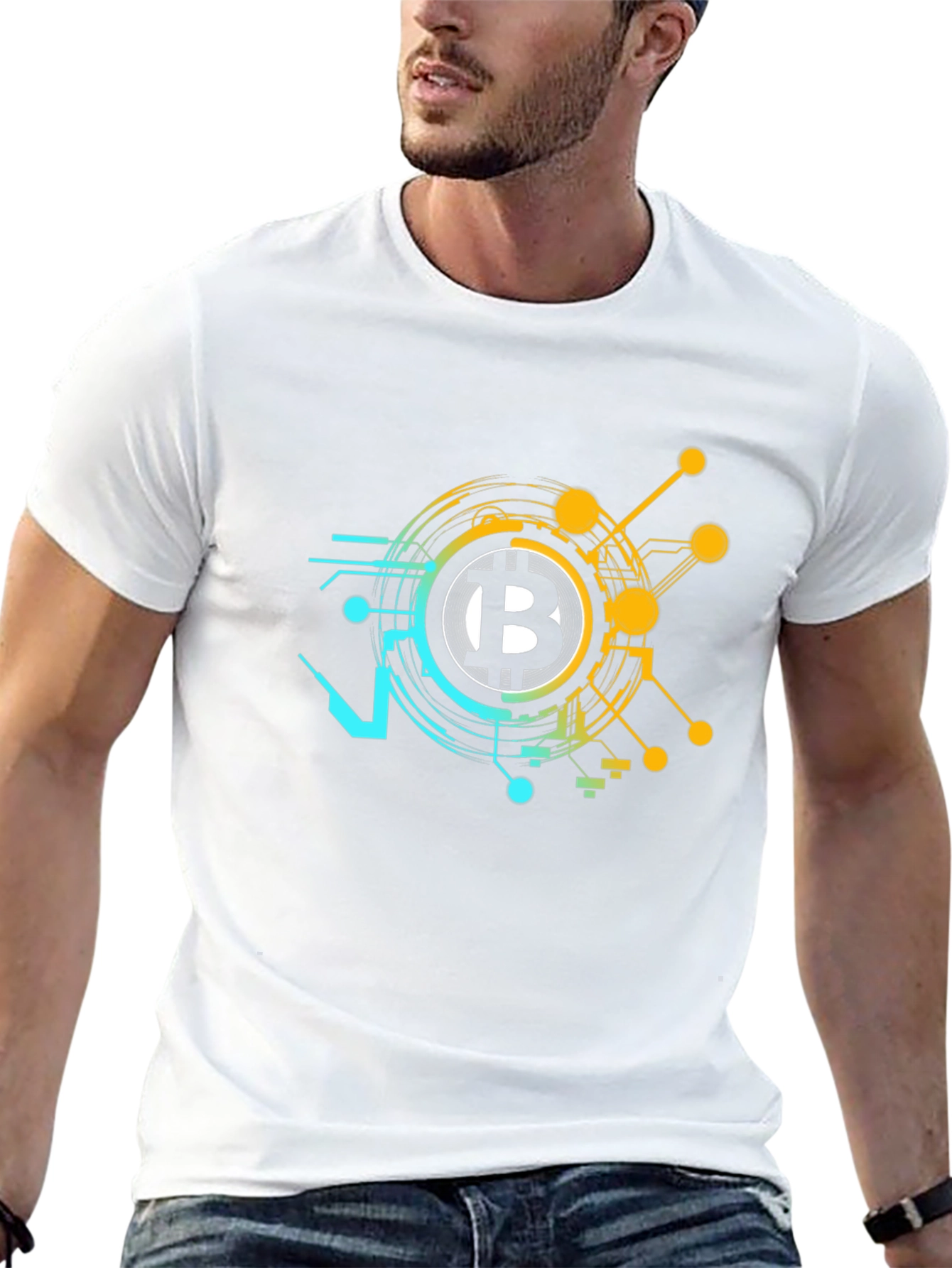 Bitcoin Circuit T-Shirt - Crypto Currency Fashion