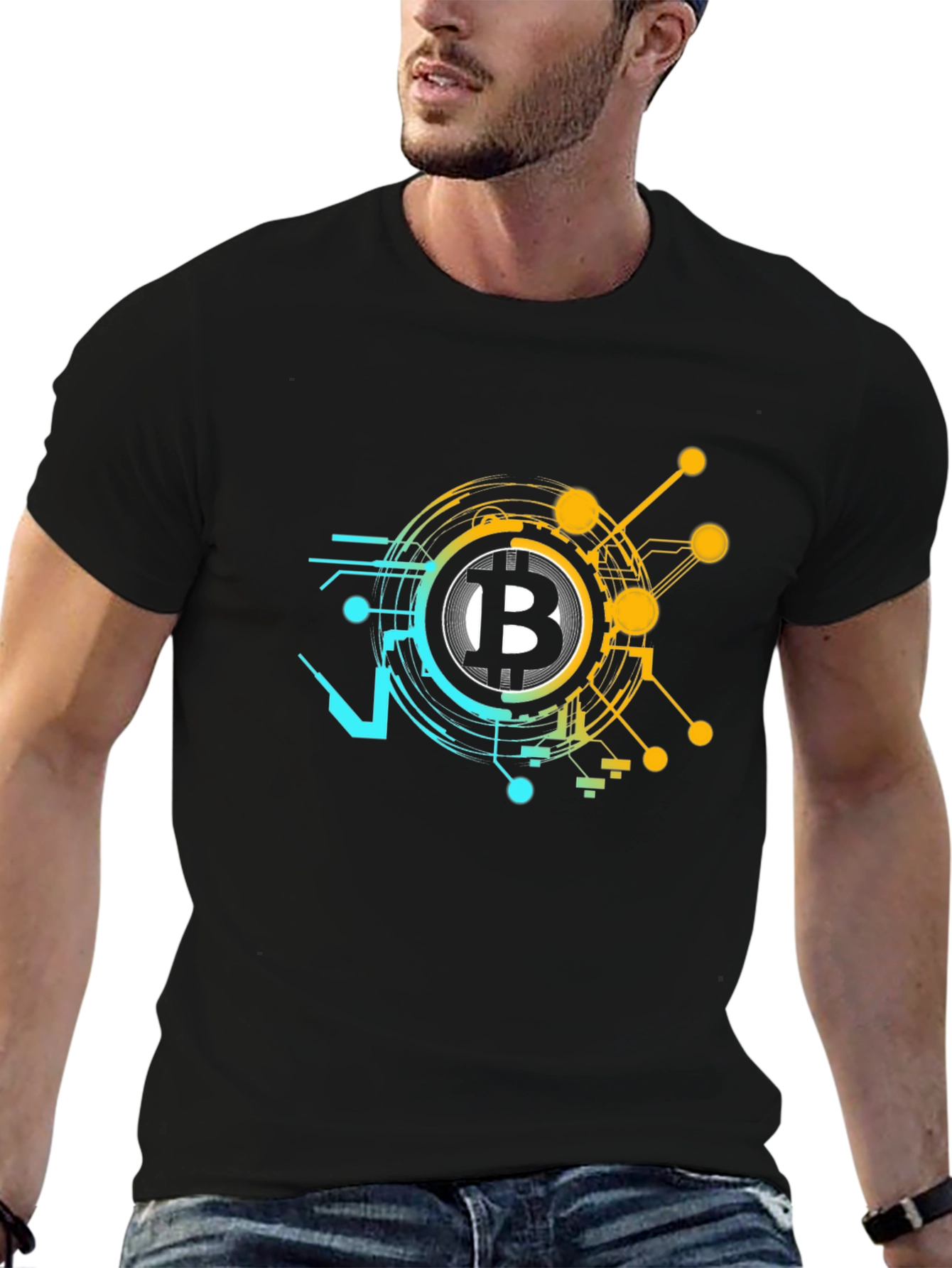 Bitcoin Circuit T-Shirt - Crypto Currency Fashion