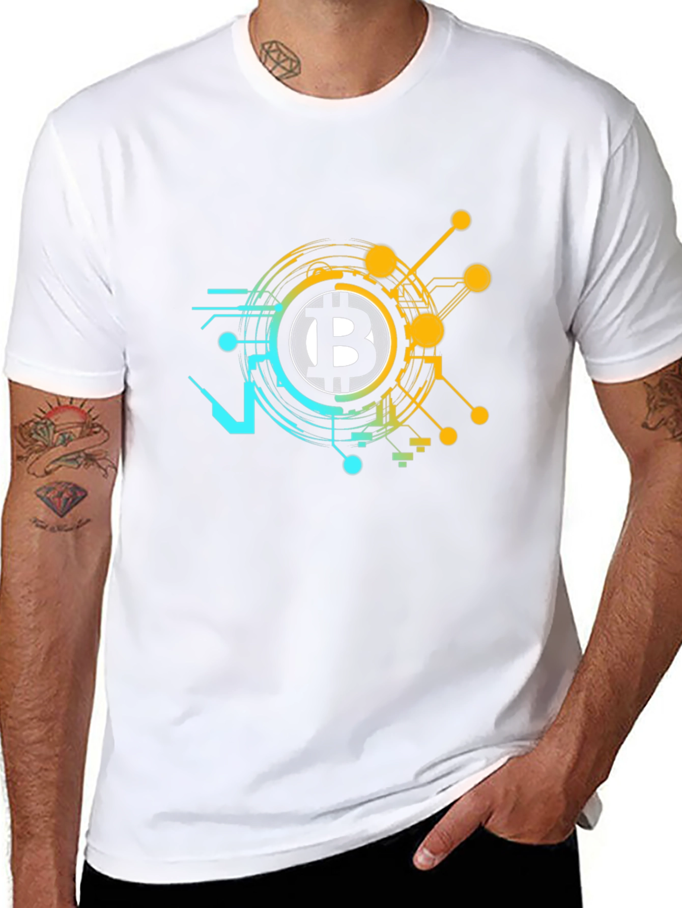 Bitcoin Circuit T-Shirt - Crypto Currency Fashion
