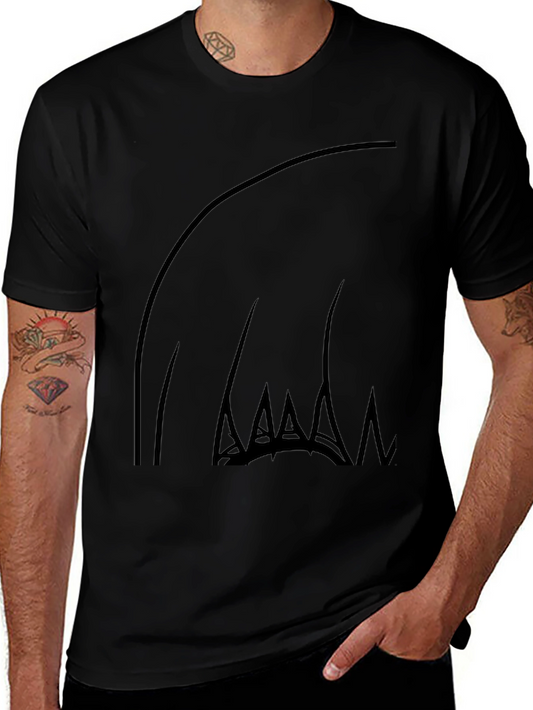 Abstract Claw Graphic Black T-Shirt