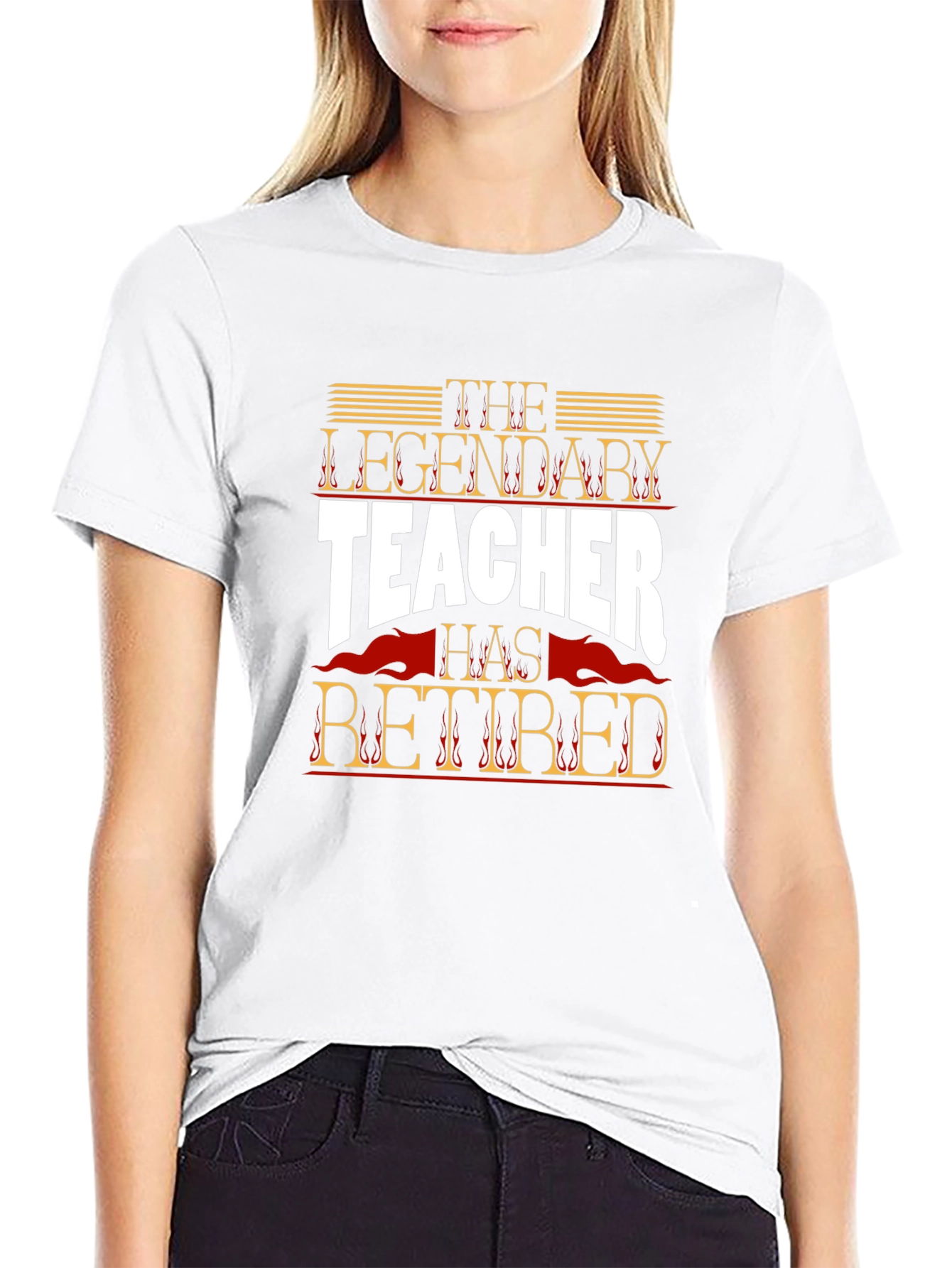 The Legendary Teacher Retired Graphic T-Shirt