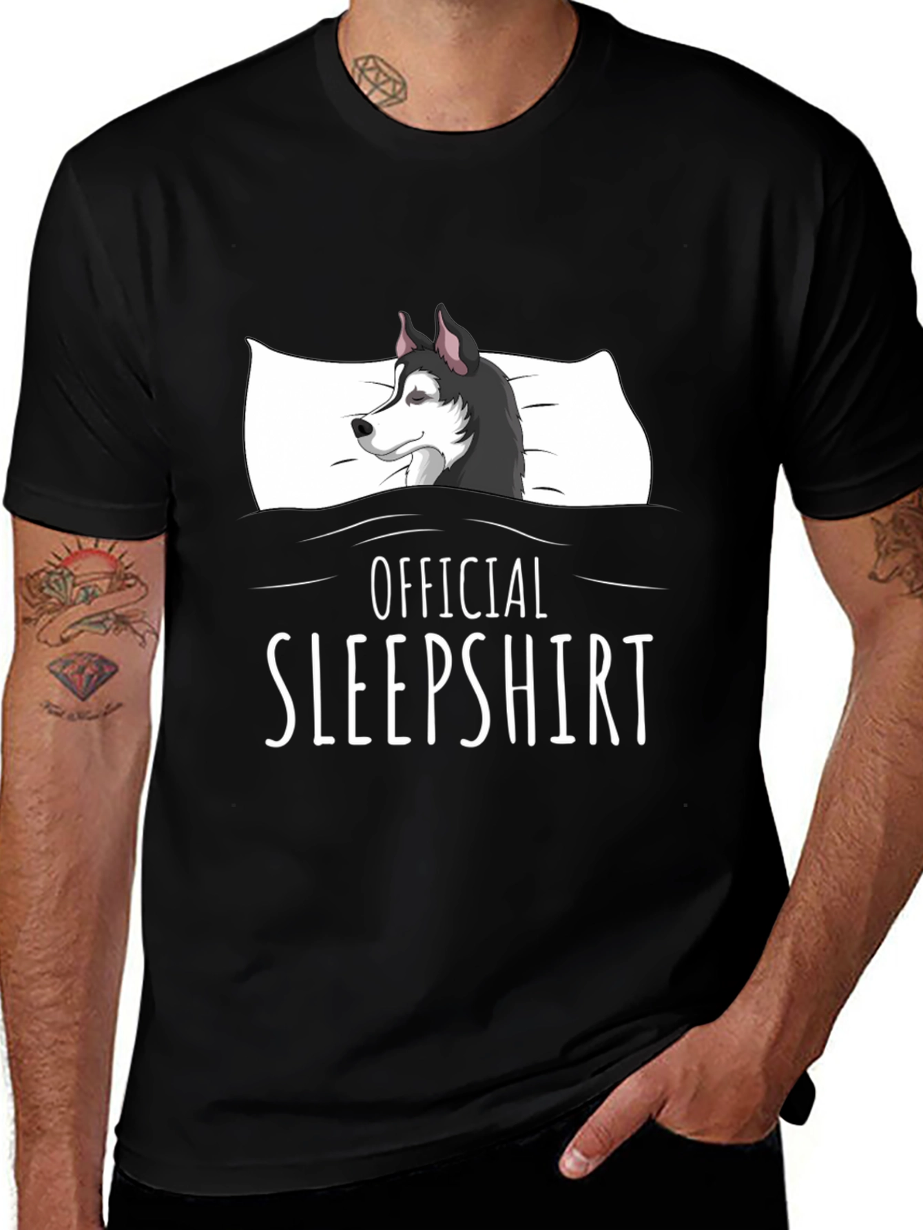 Official Sleepshirt Husky Graphic T-Shirt