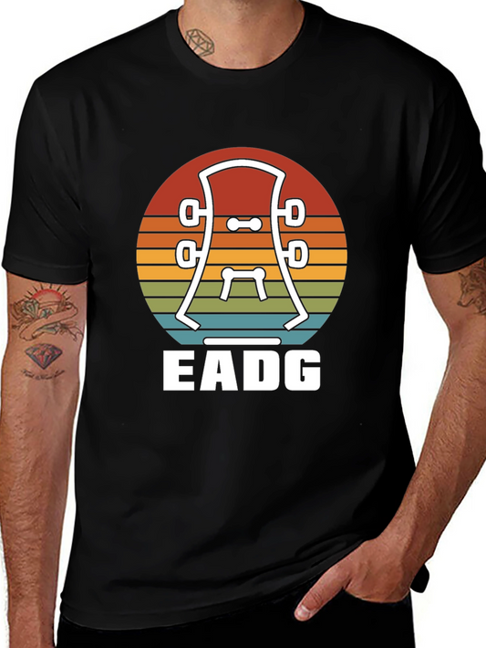 Guitar Headstock EADG T-Shirt - Musician Tee