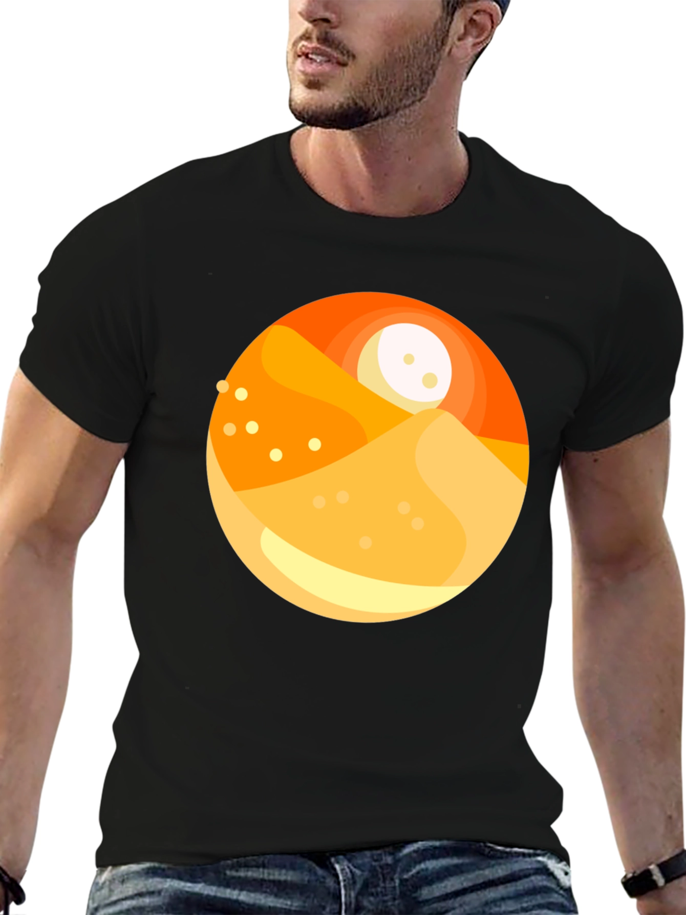 Desert Sunset Graphic T-Shirt - Trendy Casual Wear
