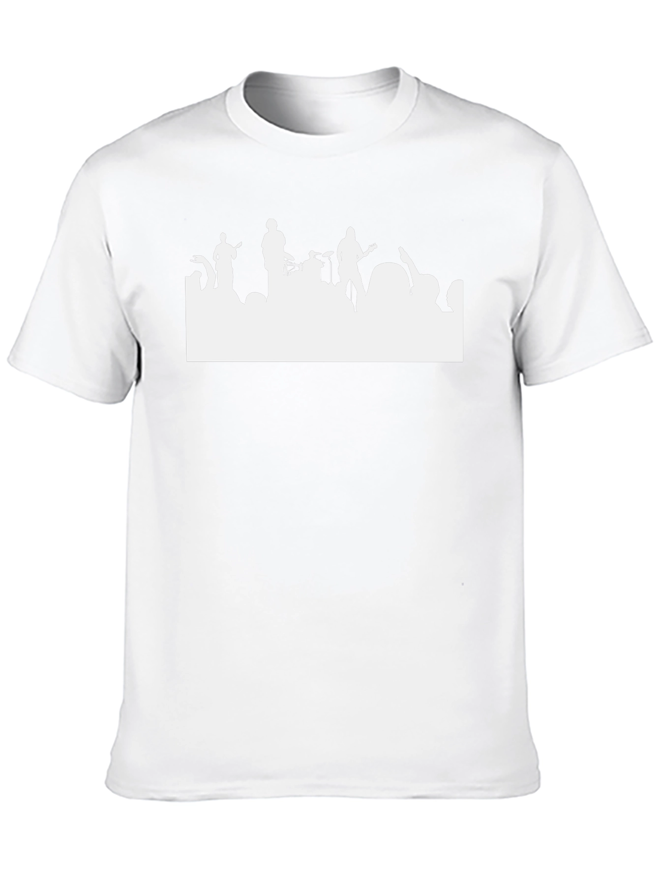 Band Silhouette Graphic Tee - Black