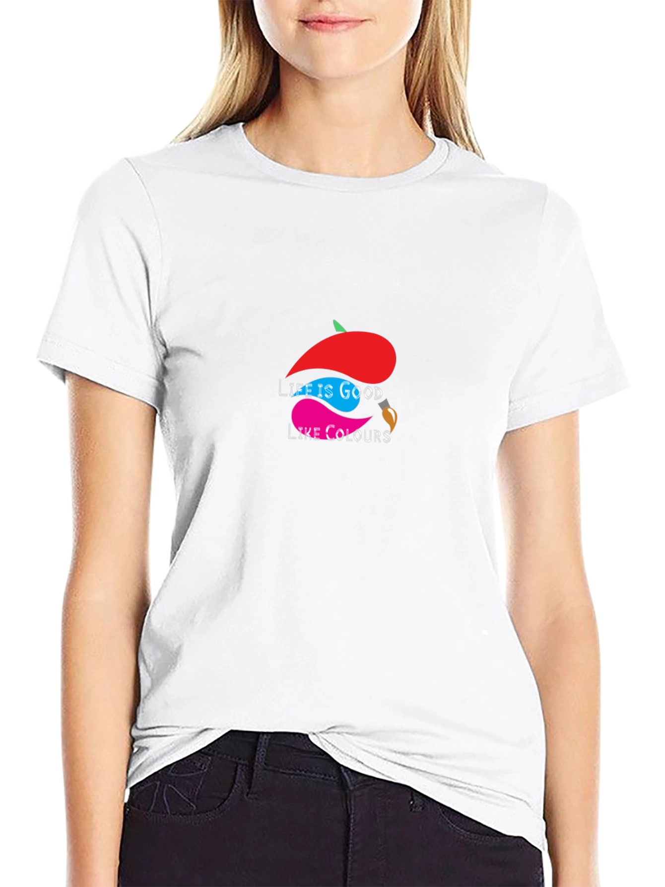 Life is Good Like Colours - Graphic T-Shirt