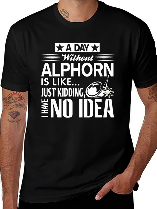 Alphorn Humor Graphic T-Shirt