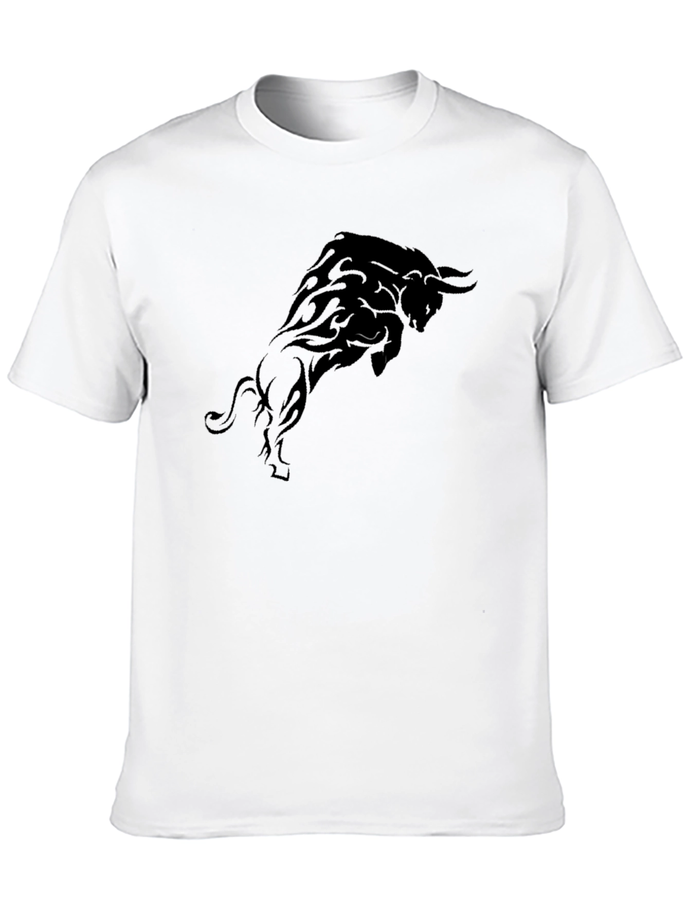 Black Bull Graphic T-Shirt - Bold Statement Tee
