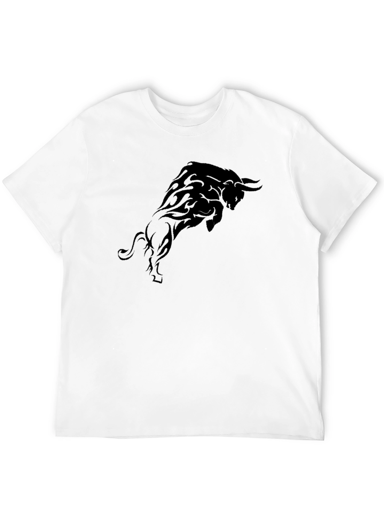 Black Bull Graphic T-Shirt - Bold Statement Tee