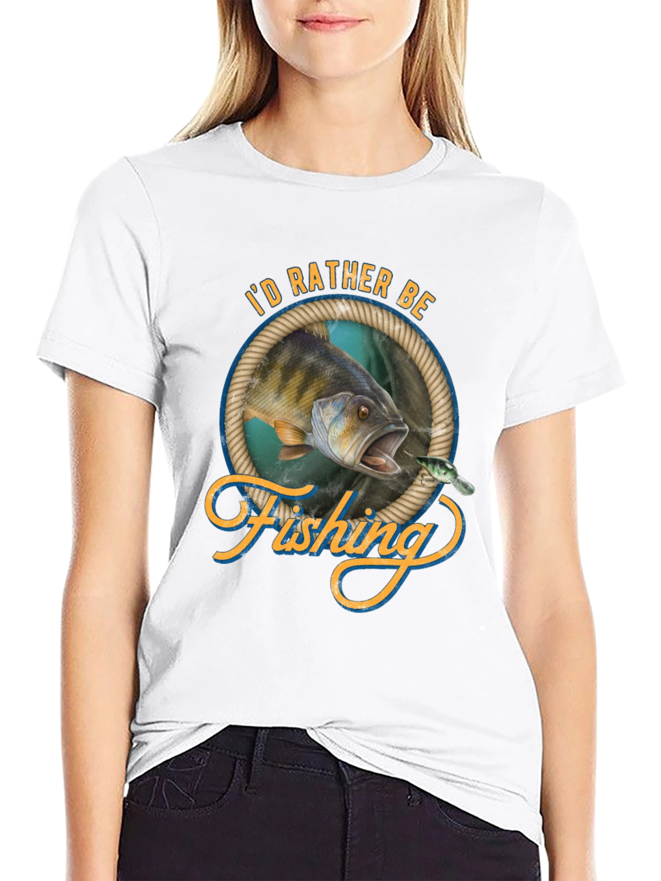 Fishing Graphic Tee - Id Rather Be Fishing!