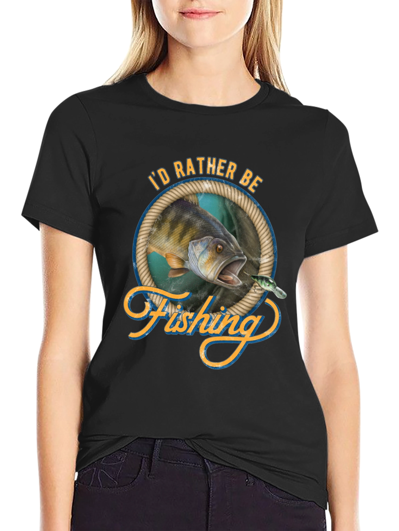 Fishing Graphic Tee - Id Rather Be Fishing!