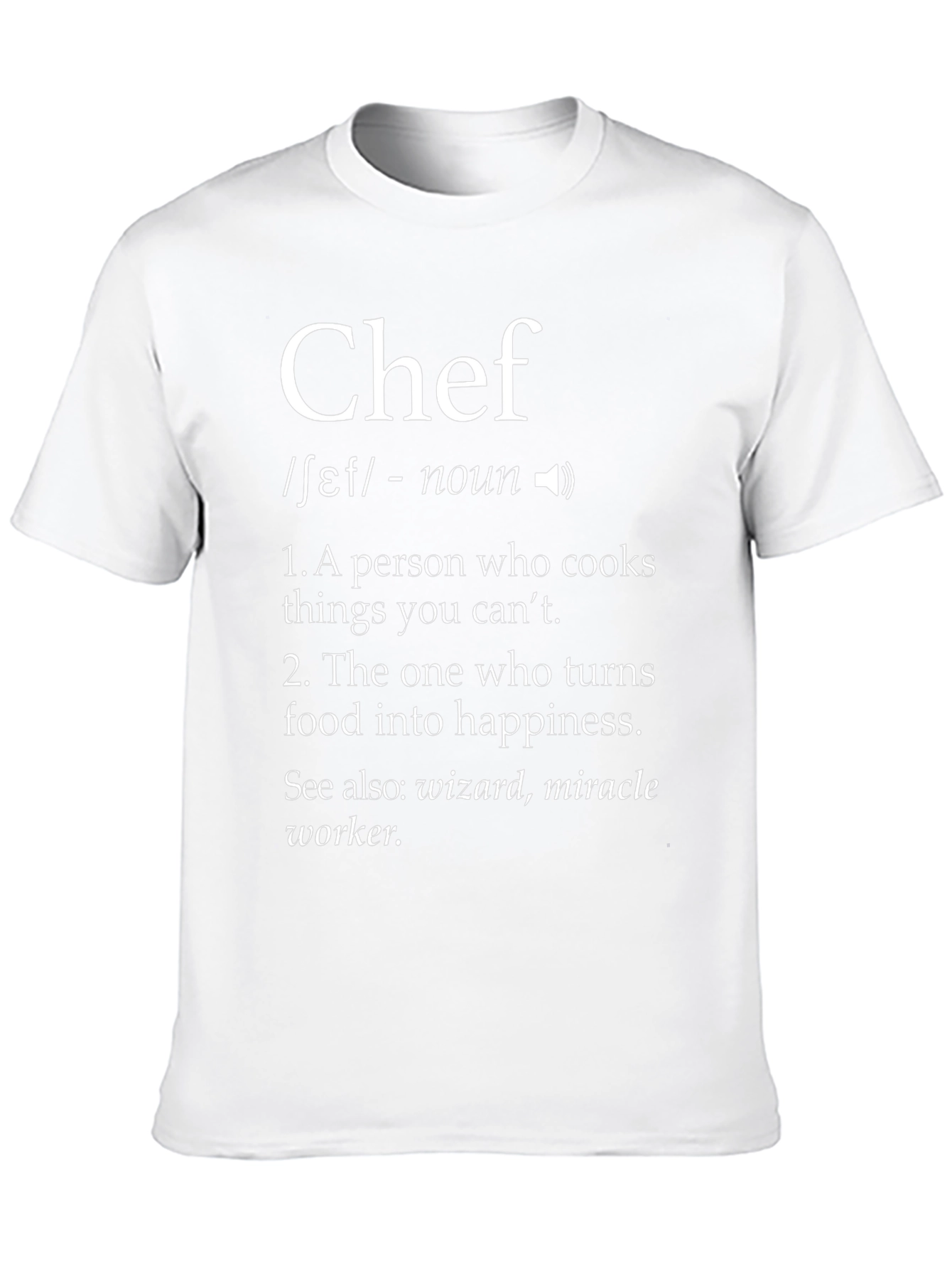 Chef Definition T-Shirt - Culinary Wizardry