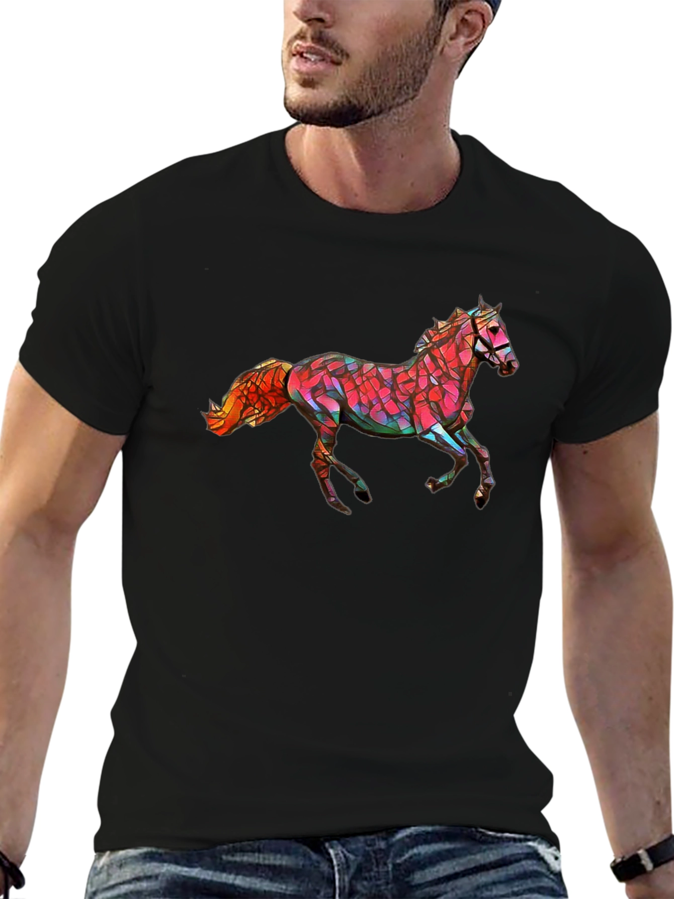 Geometric Horse Graphic Tee