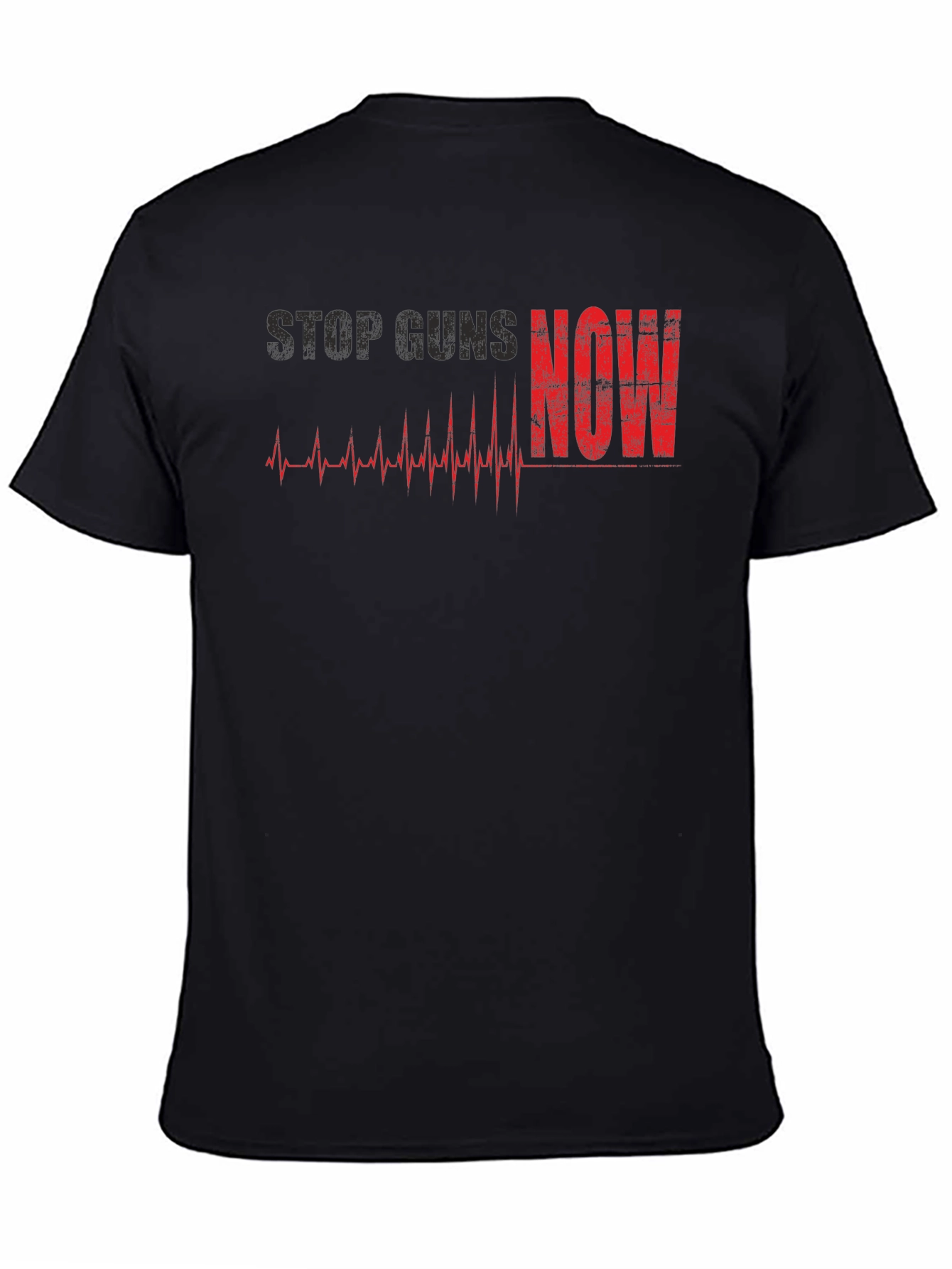 Stop Guns Now T-Shirt - Black Activist Tee