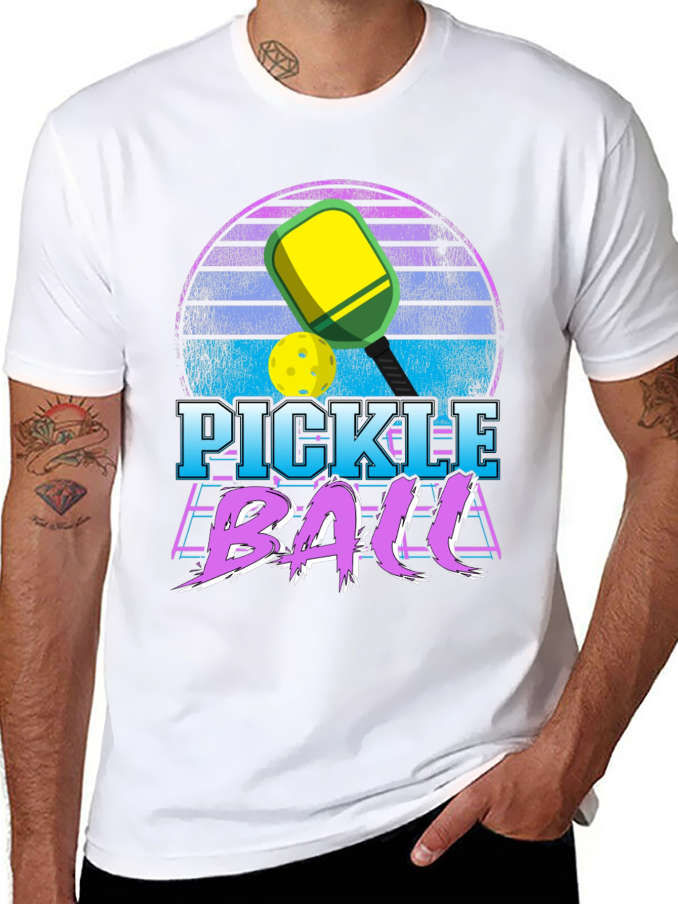 Retro Pickleball Graphic T-Shirt