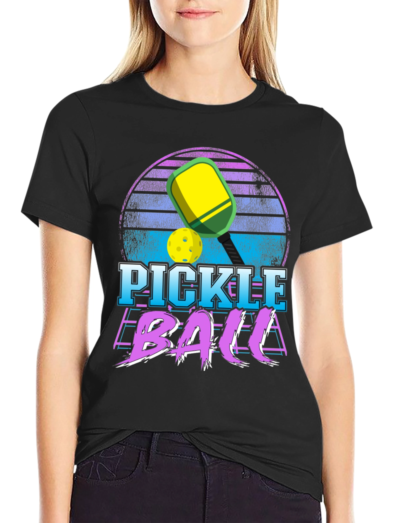 Retro Pickleball Graphic T-Shirt