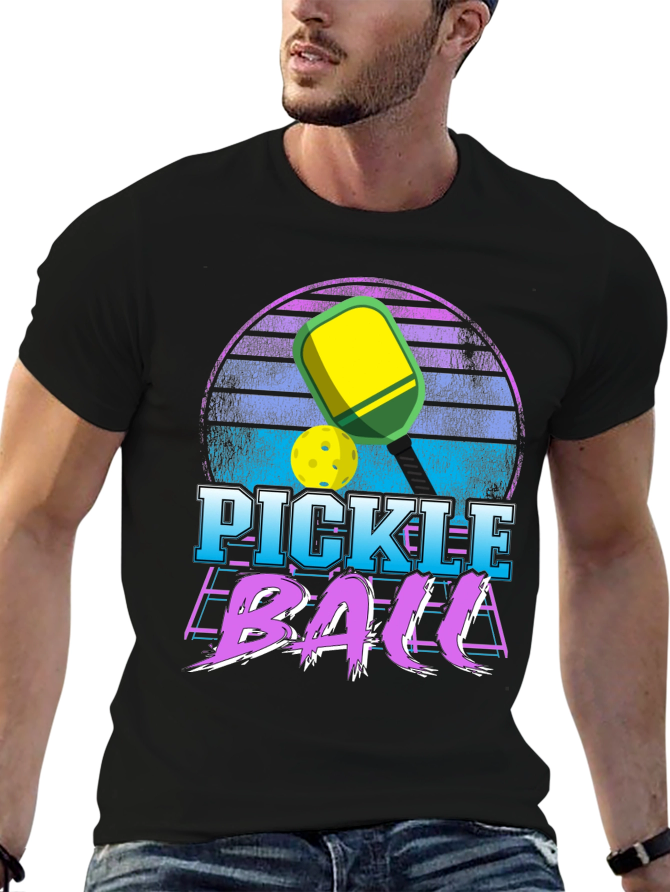 Retro Pickleball Graphic T-Shirt