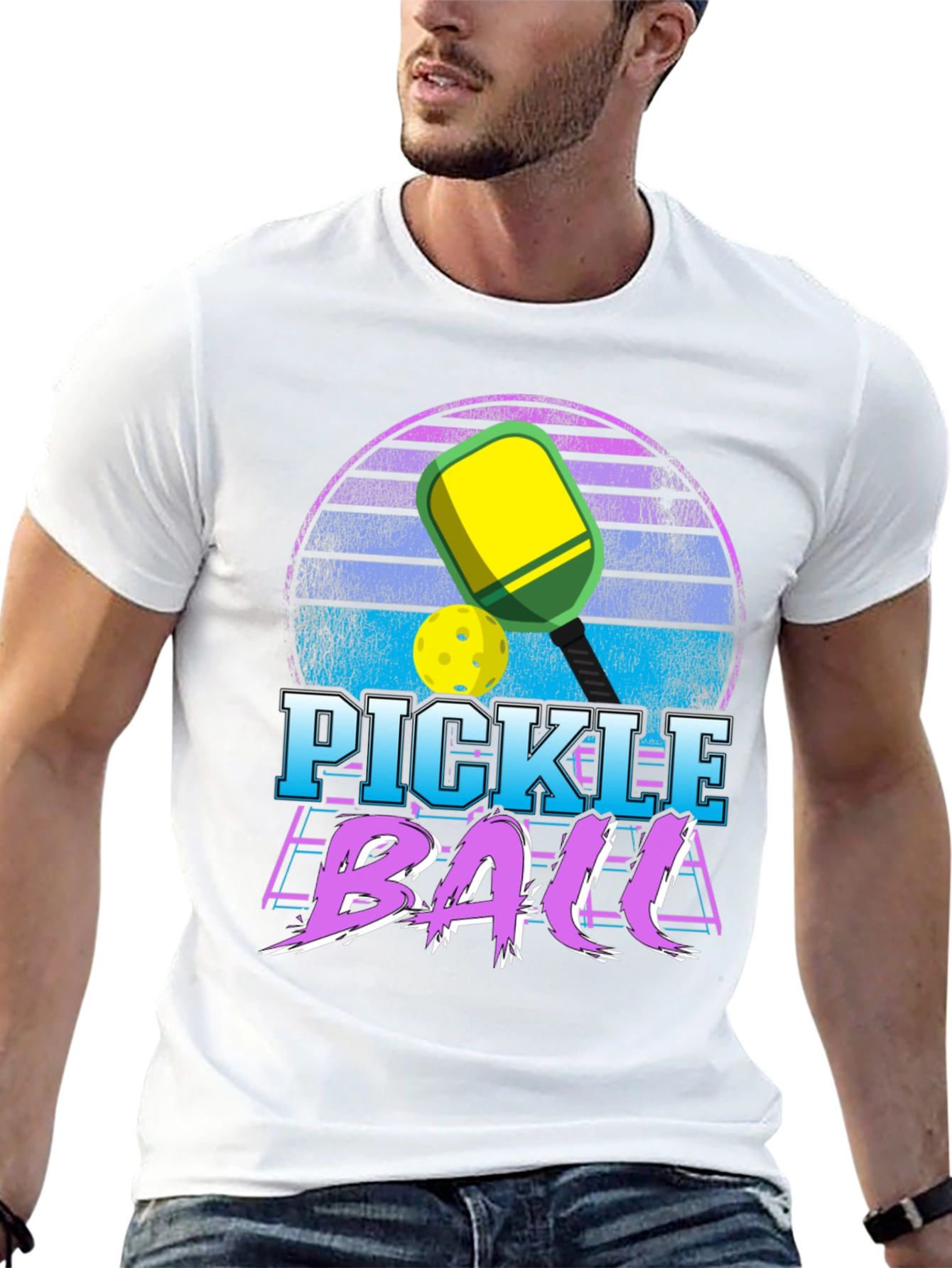 Retro Pickleball Graphic T-Shirt