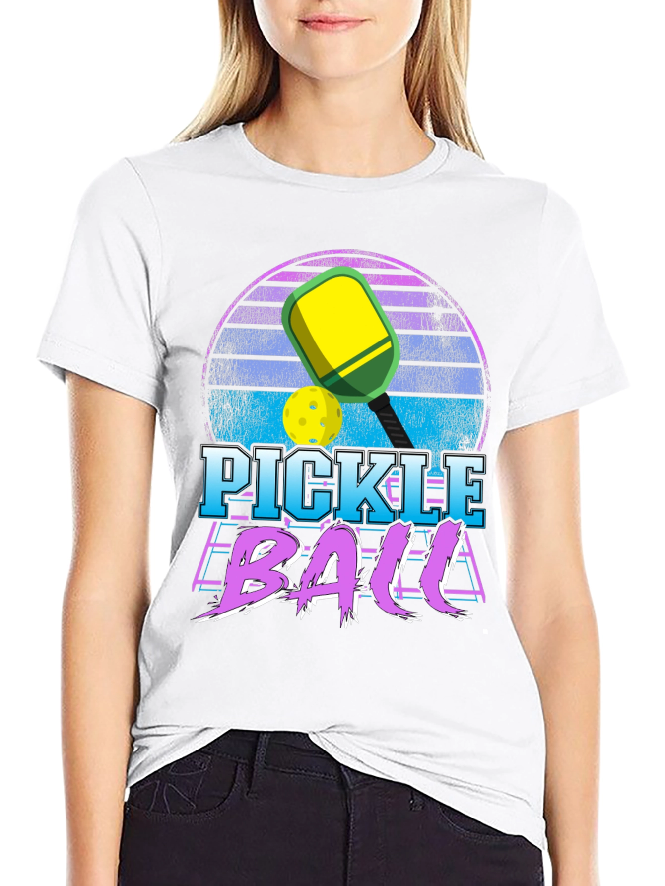 Retro Pickleball Graphic T-Shirt