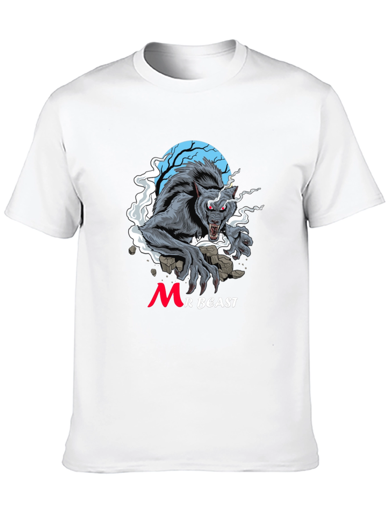 MrBeast Werewolf Black T-Shirt