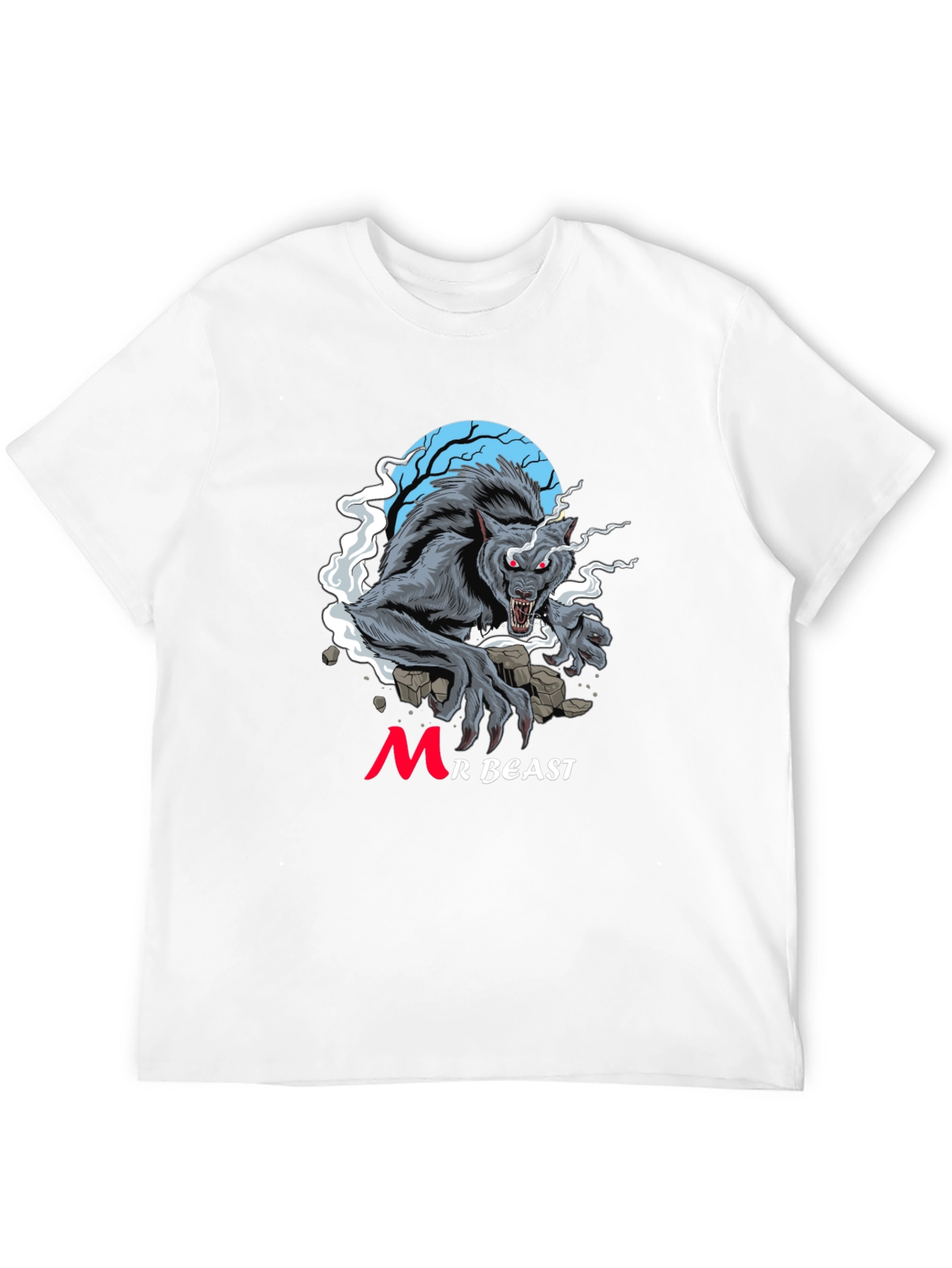 MrBeast Werewolf Black T-Shirt