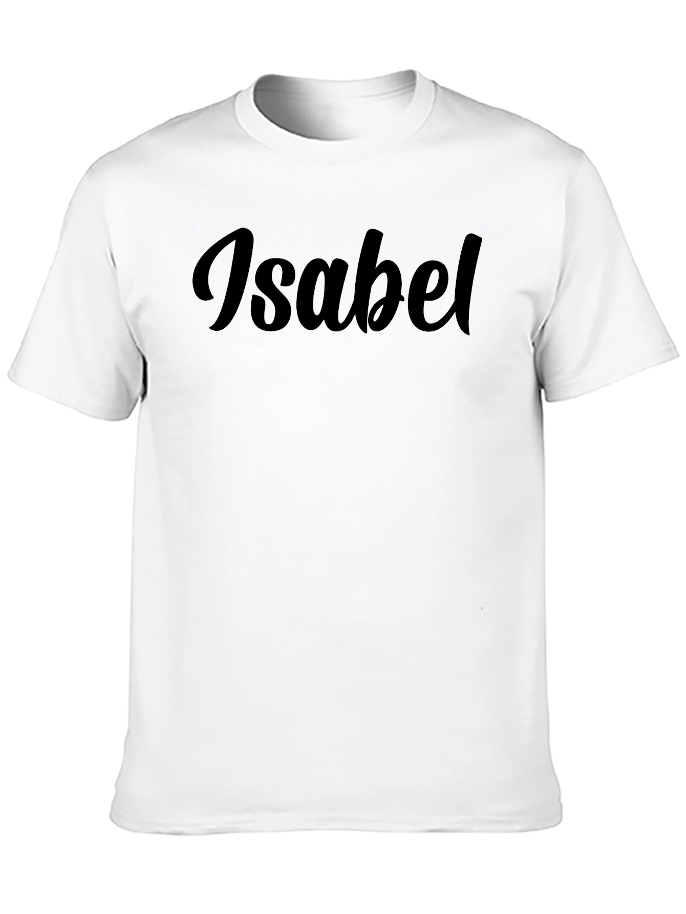 Personalized Isabel Black T-Shirt
