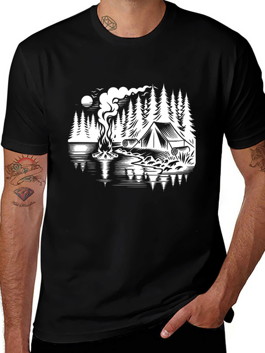 Camping Graphic Tee - Nature Adventure Shirt