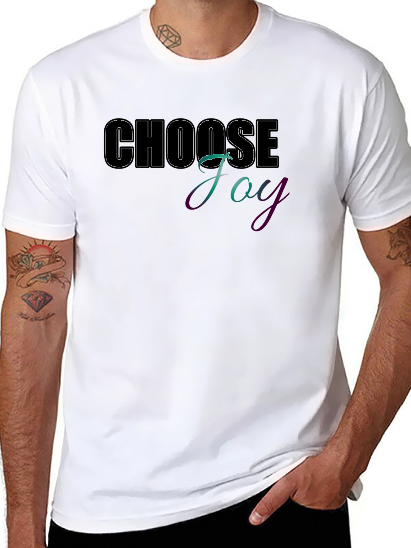 Choose Joy Graphic Tee - Positive Vibes
