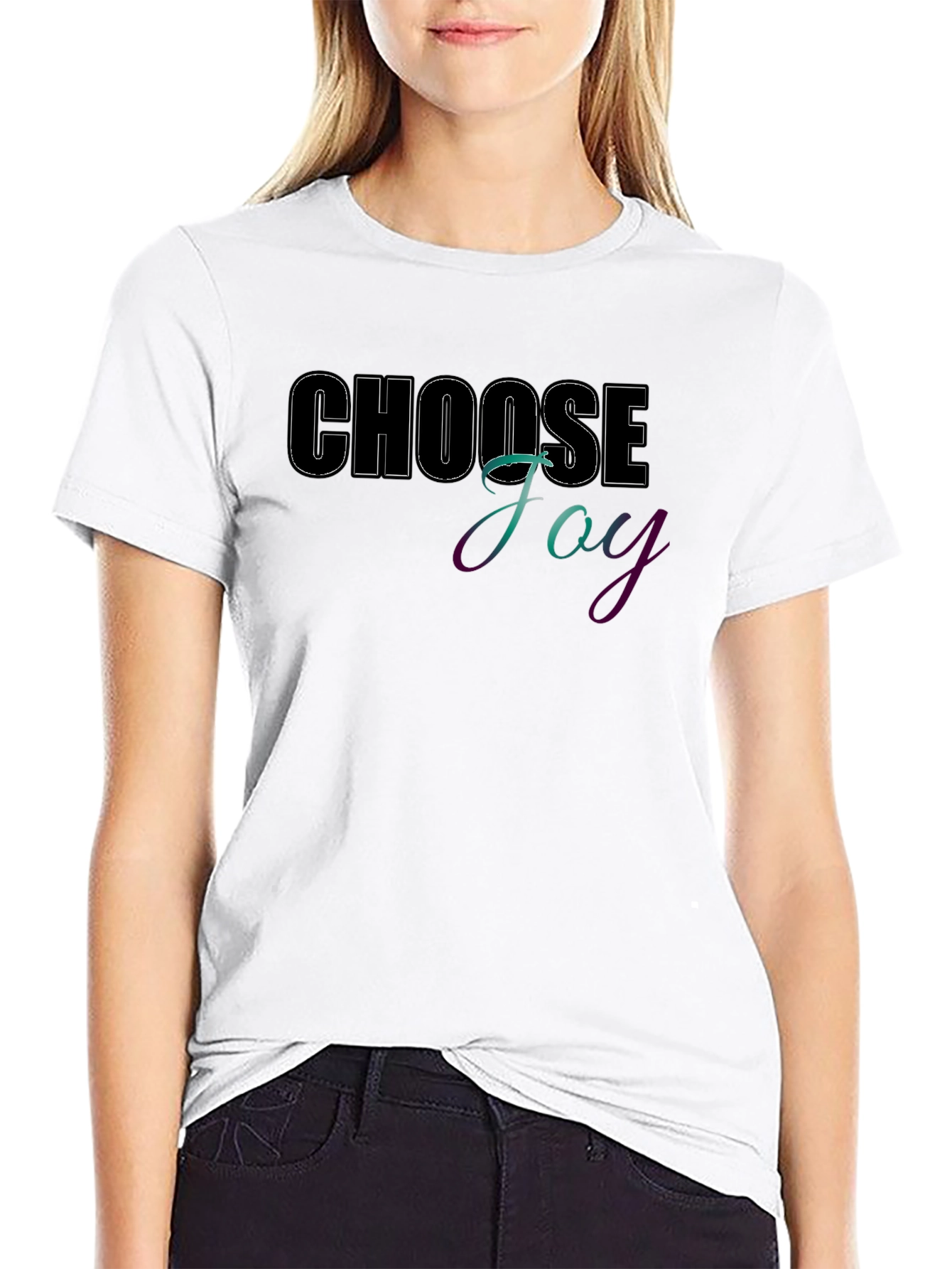 Choose Joy Graphic Tee - Positive Vibes