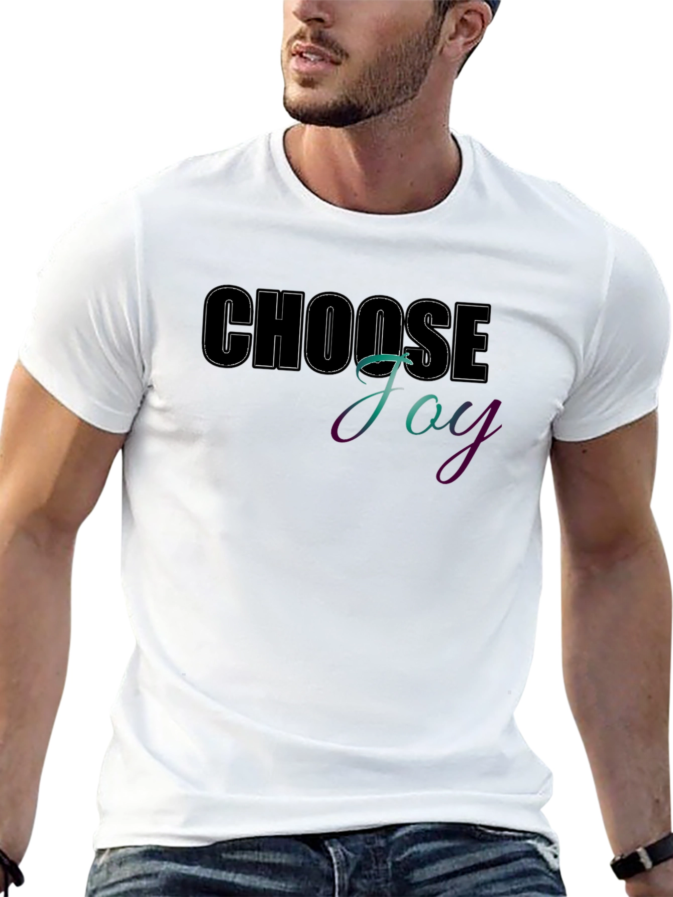 Choose Joy Graphic Tee - Positive Vibes