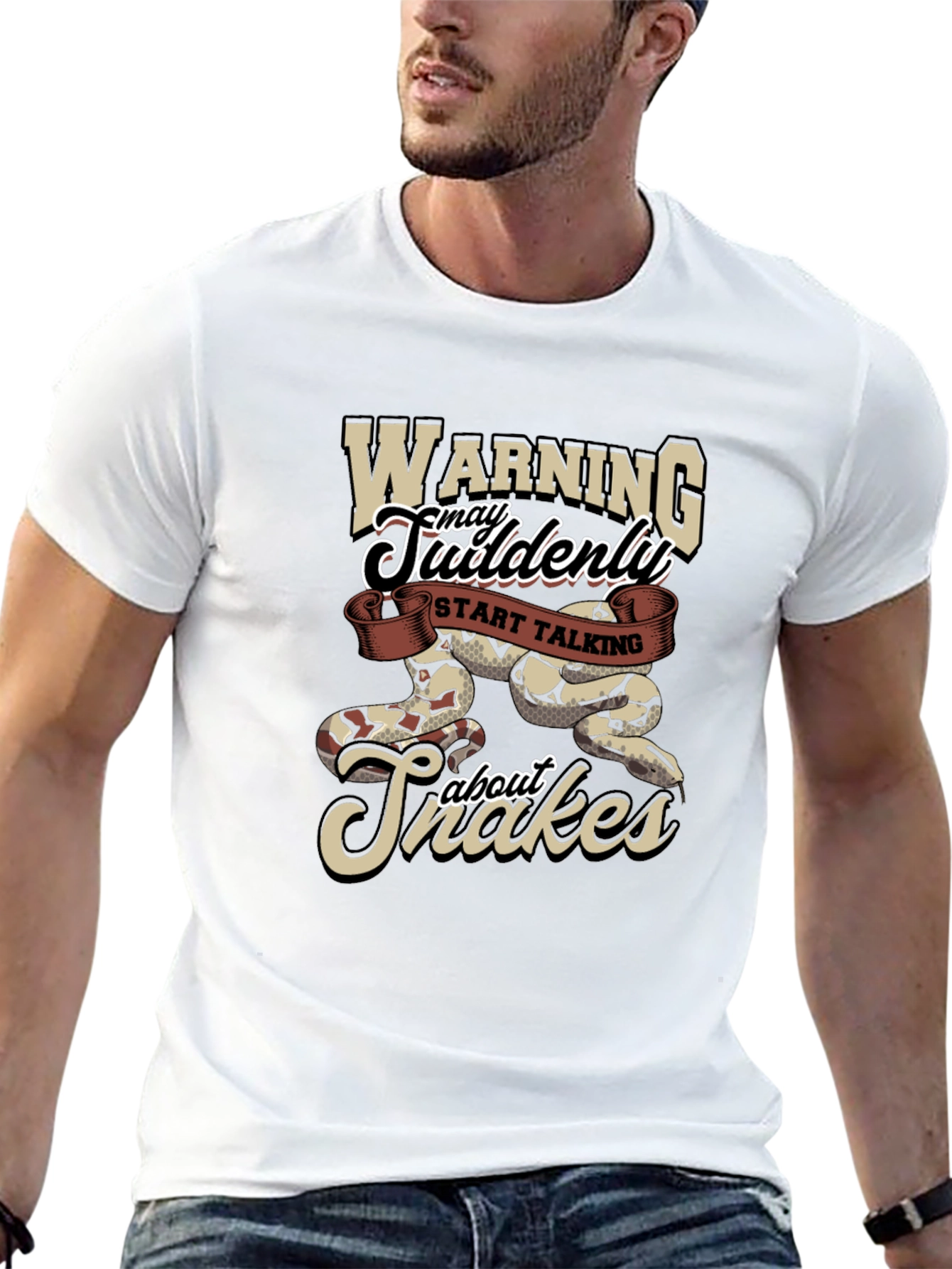 Warning May Suddenly Start Talking About Snakes T-Shirt