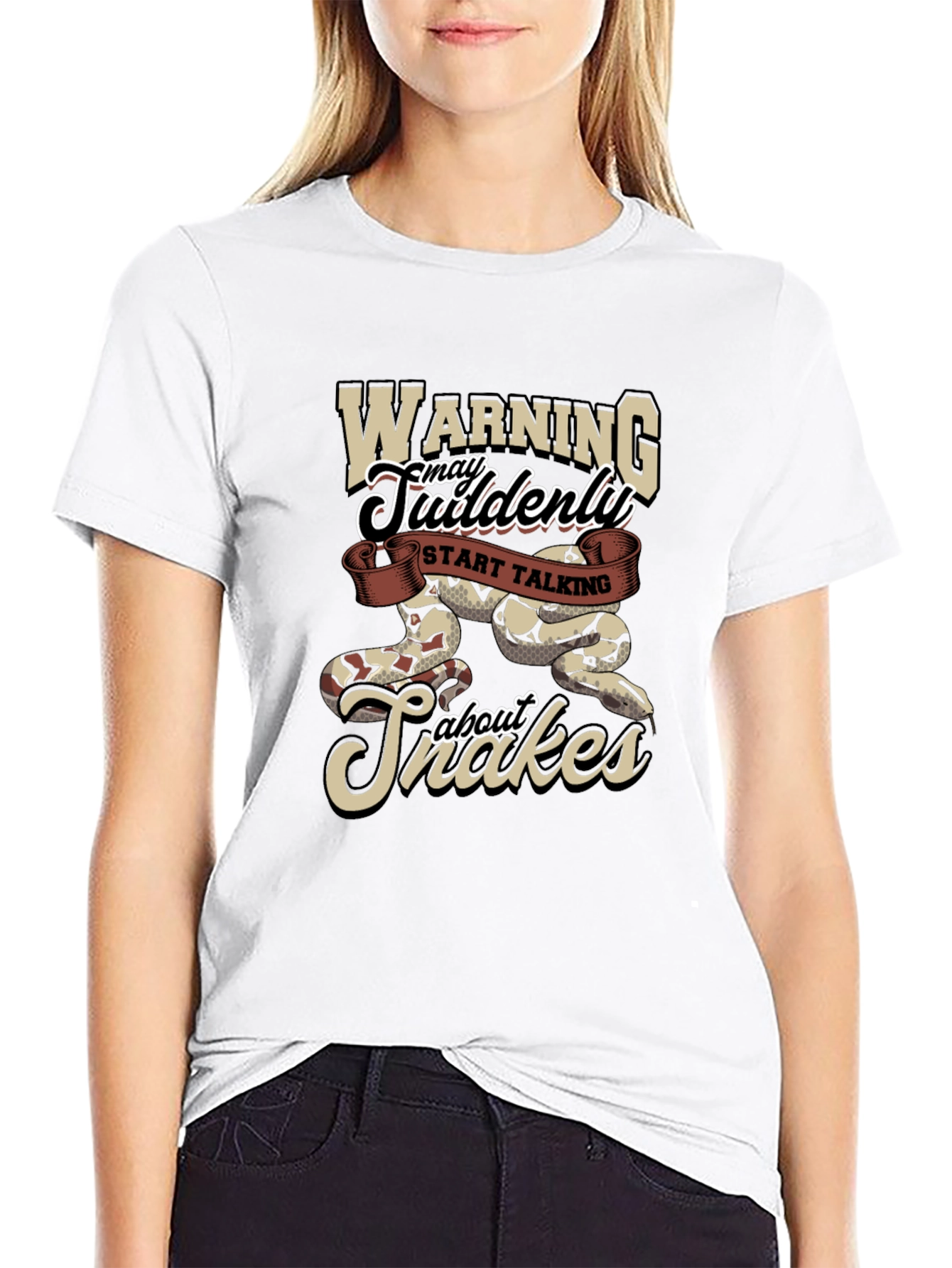Warning May Suddenly Start Talking About Snakes T-Shirt