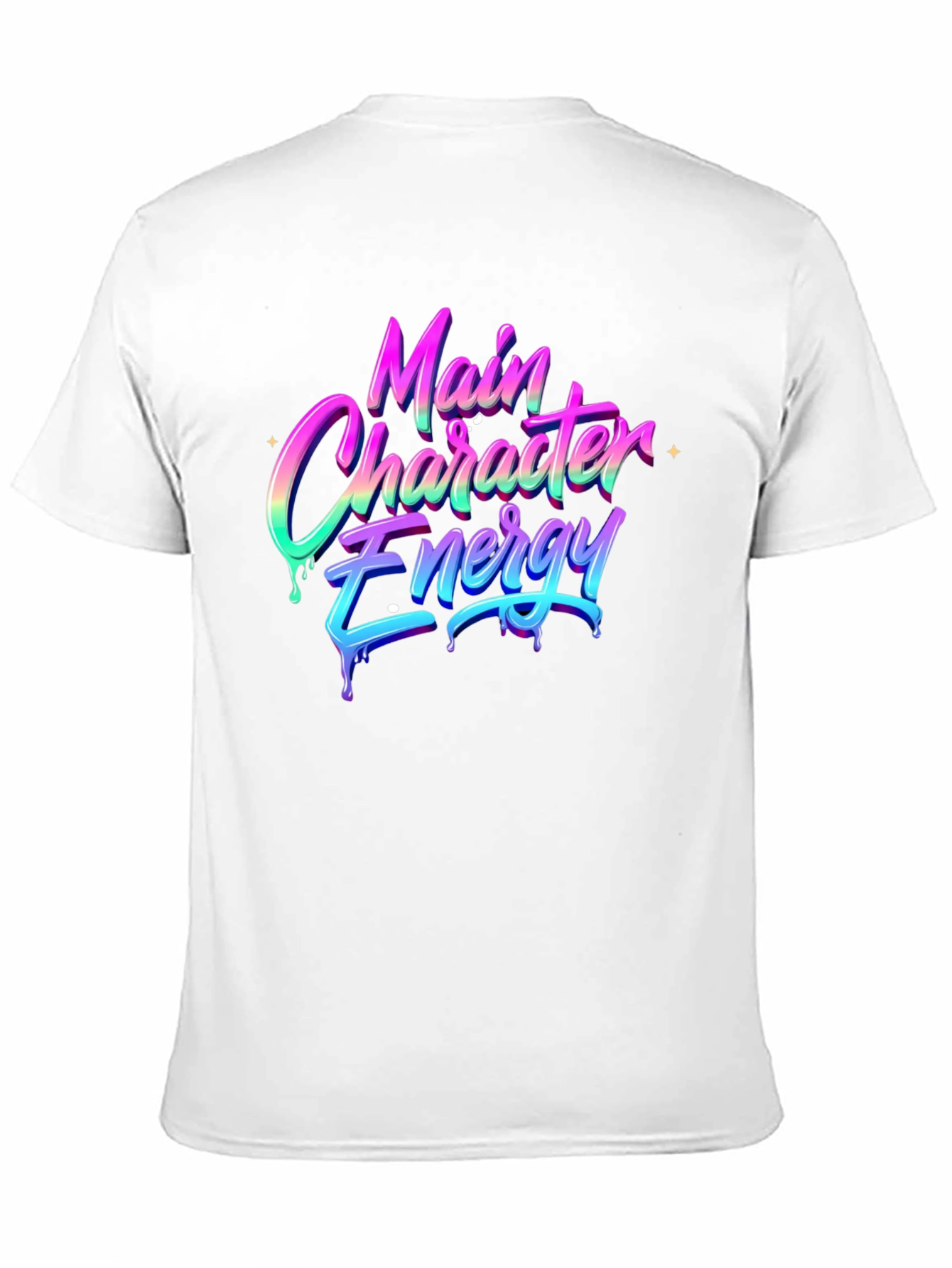 Main Character Energy Black T-Shirt