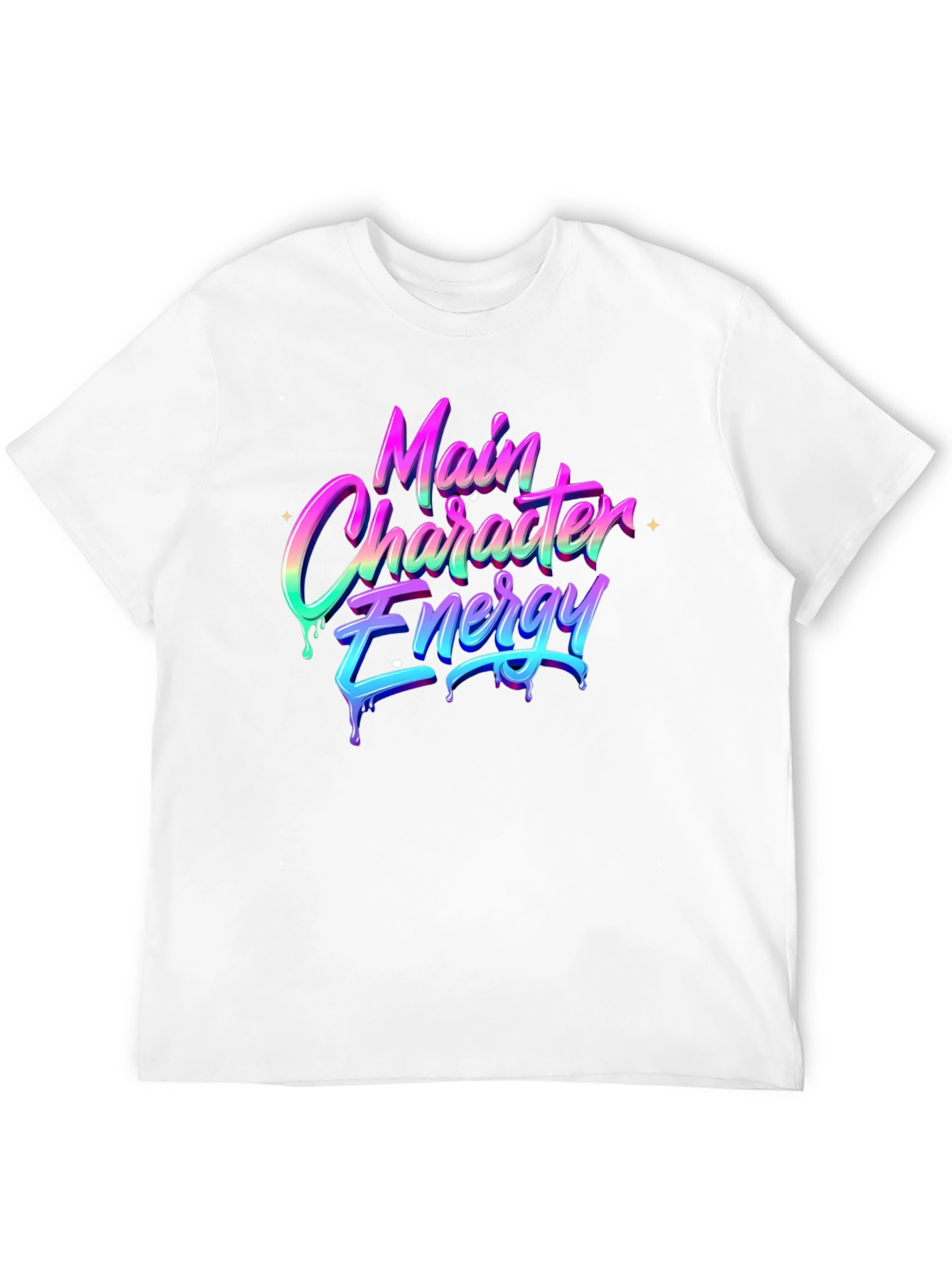 Main Character Energy Black T-Shirt