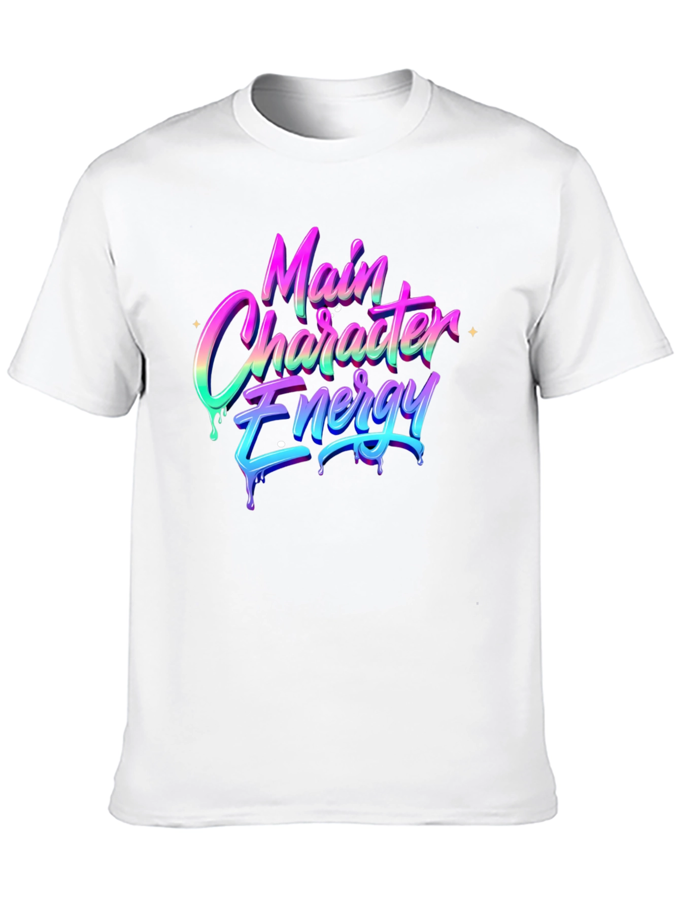 Main Character Energy Black T-Shirt