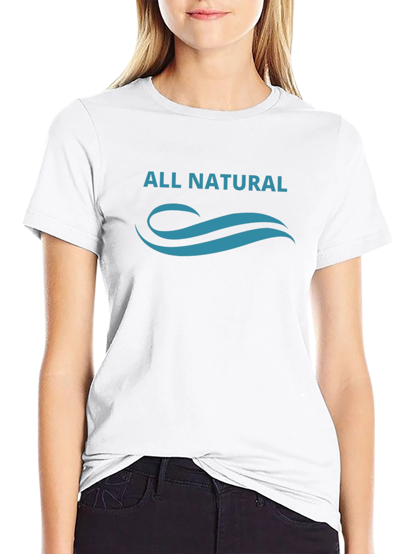 All Natural Black Graphic Tee