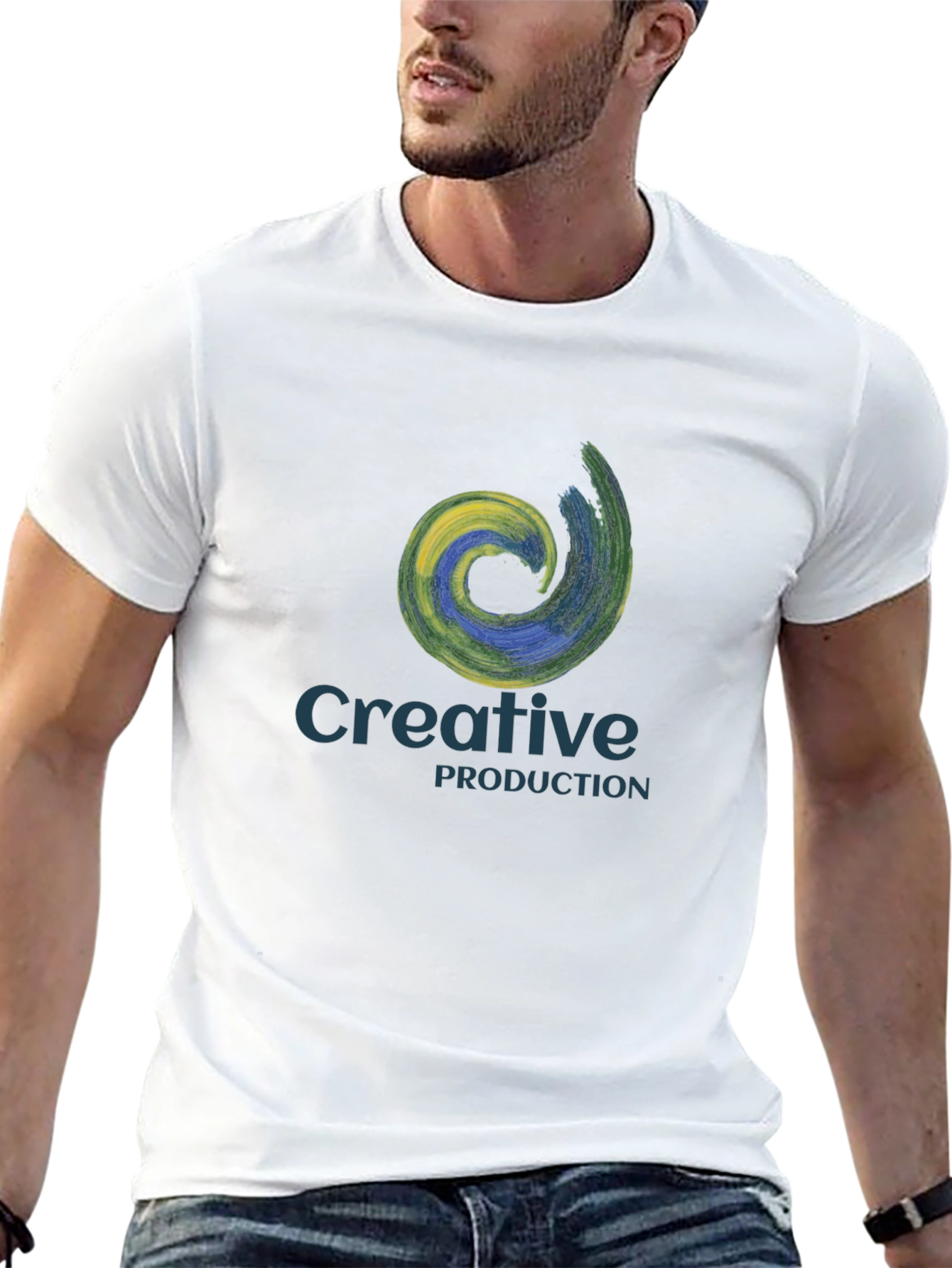 Creative Production Black Graphic Tee