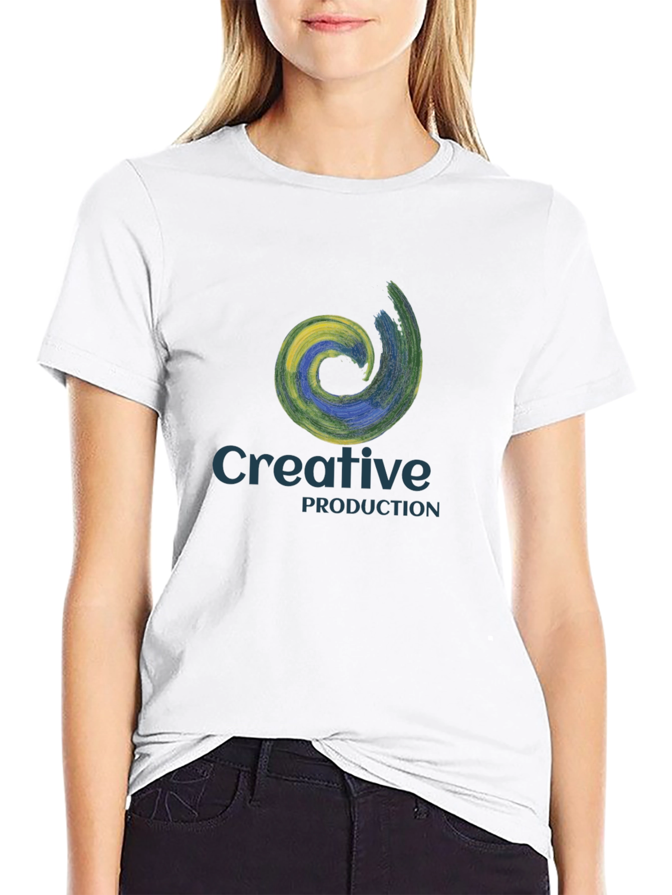 Creative Production Black Graphic Tee