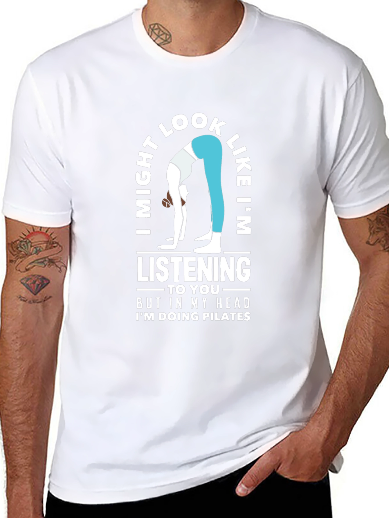 Pilates Mind T-Shirt - Funny Yoga Workout Tee