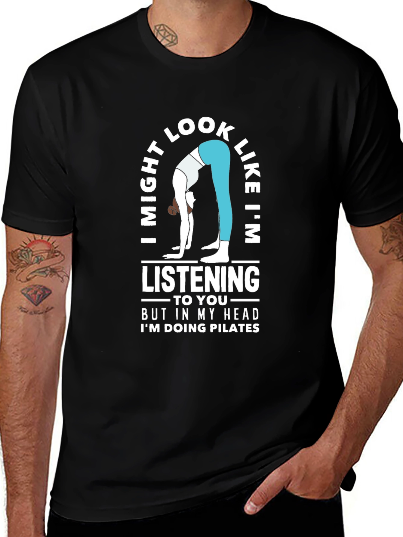 Pilates Mind T-Shirt - Funny Yoga Workout Tee
