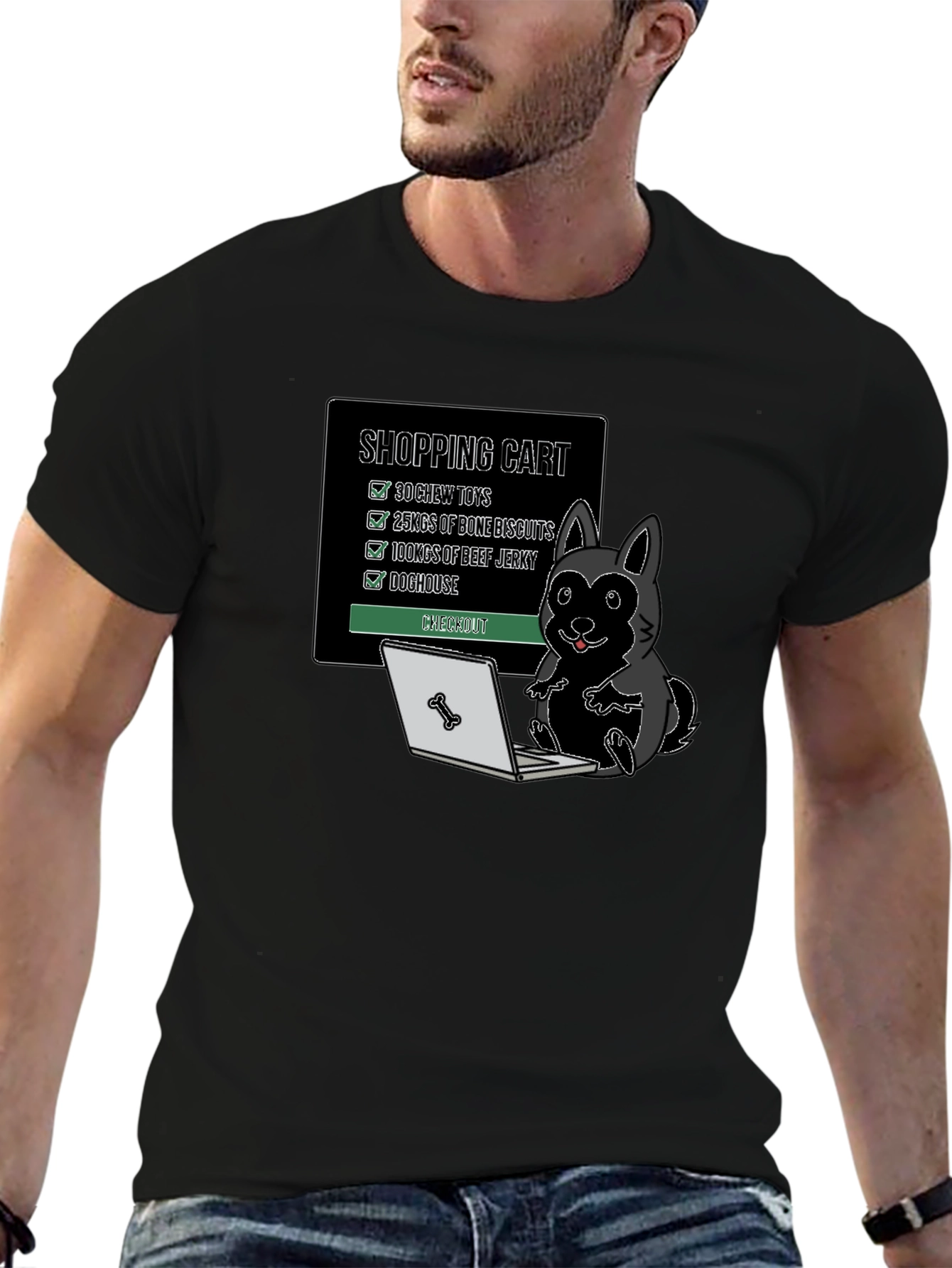 Dog Shopping Cart T-Shirt