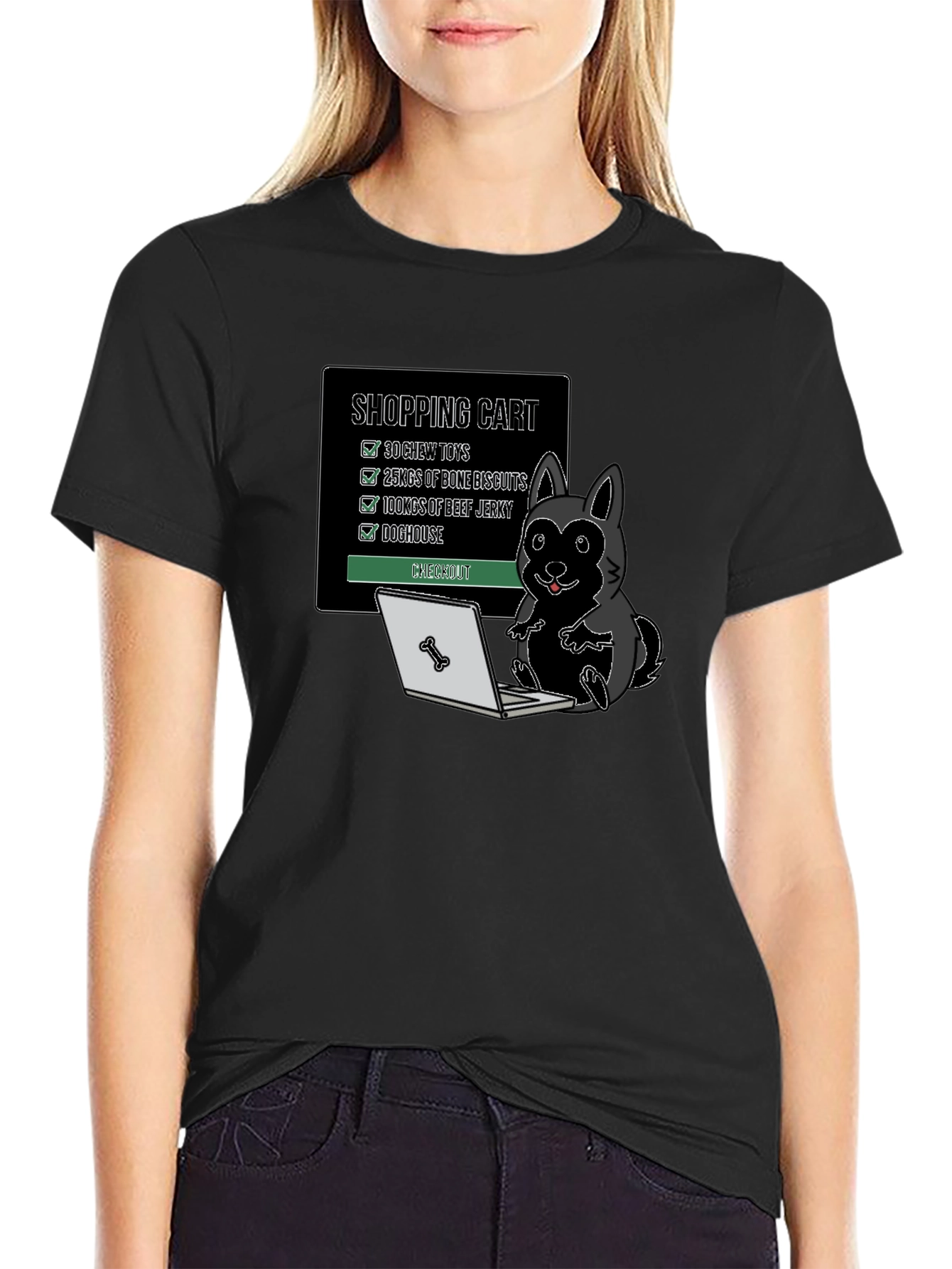 Dog Shopping Cart T-Shirt