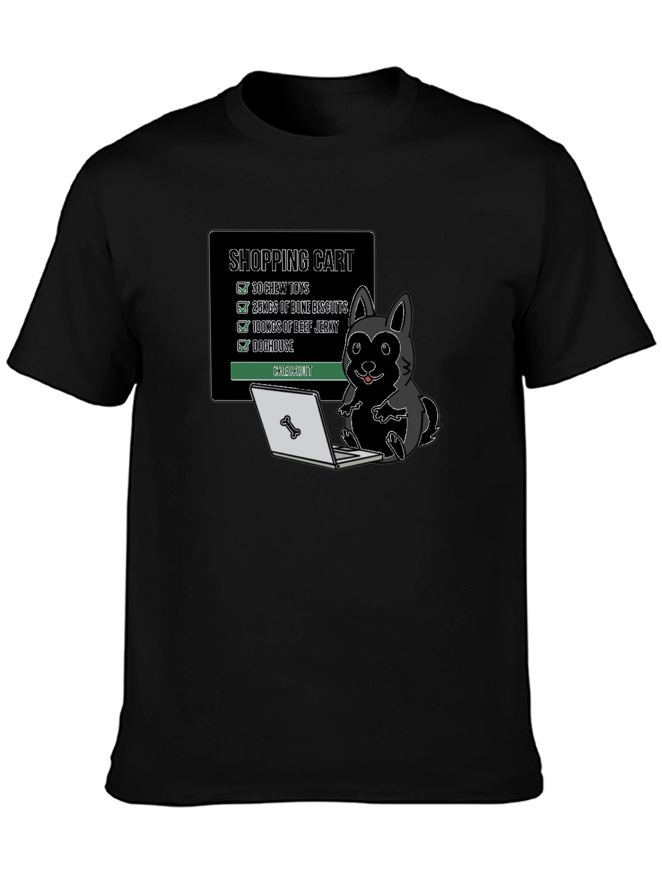 Dog Shopping Cart T-Shirt