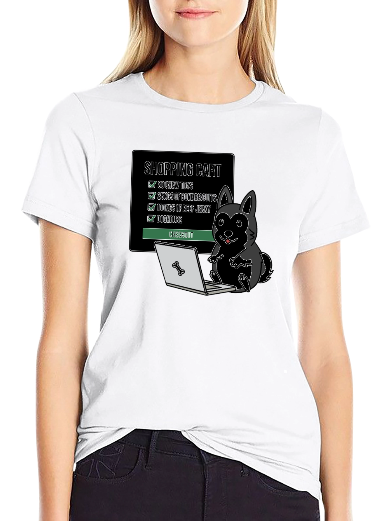 Dog Shopping Cart T-Shirt