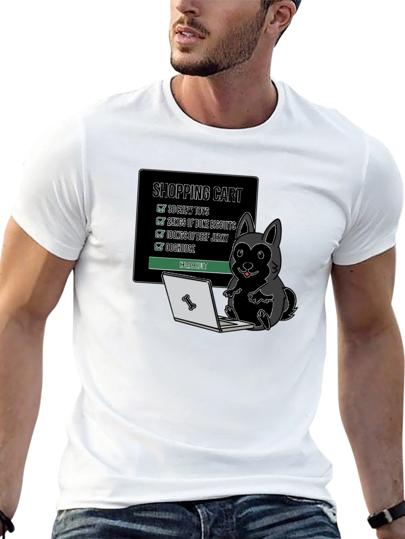 Dog Shopping Cart T-Shirt