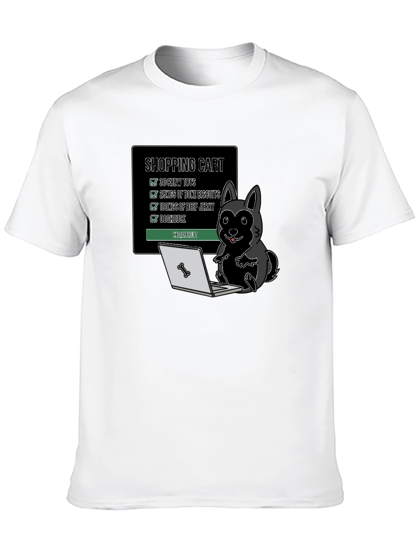 Dog Shopping Cart T-Shirt